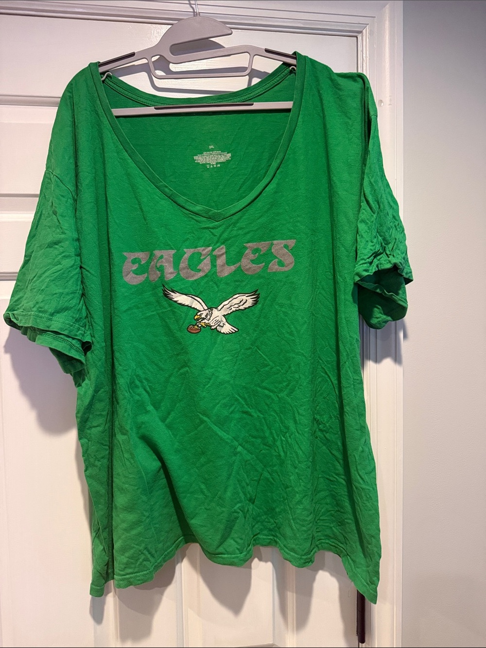 Eagles Green Short-Sleeve V-Neck T-Shirt